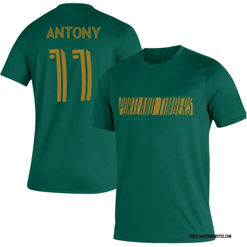 Men's Portland Timbers ＃11 Antony Green Name & Number Vintage T-Shirt